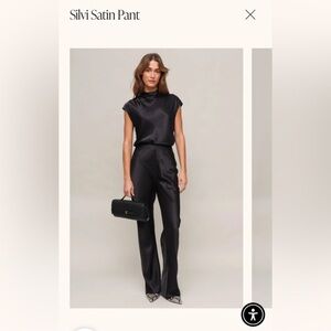 Rails Silvi Satin Black Trousers